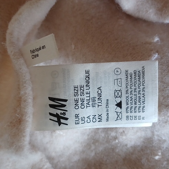 H&M wool  pearls beret one size - Picture 5 of 8